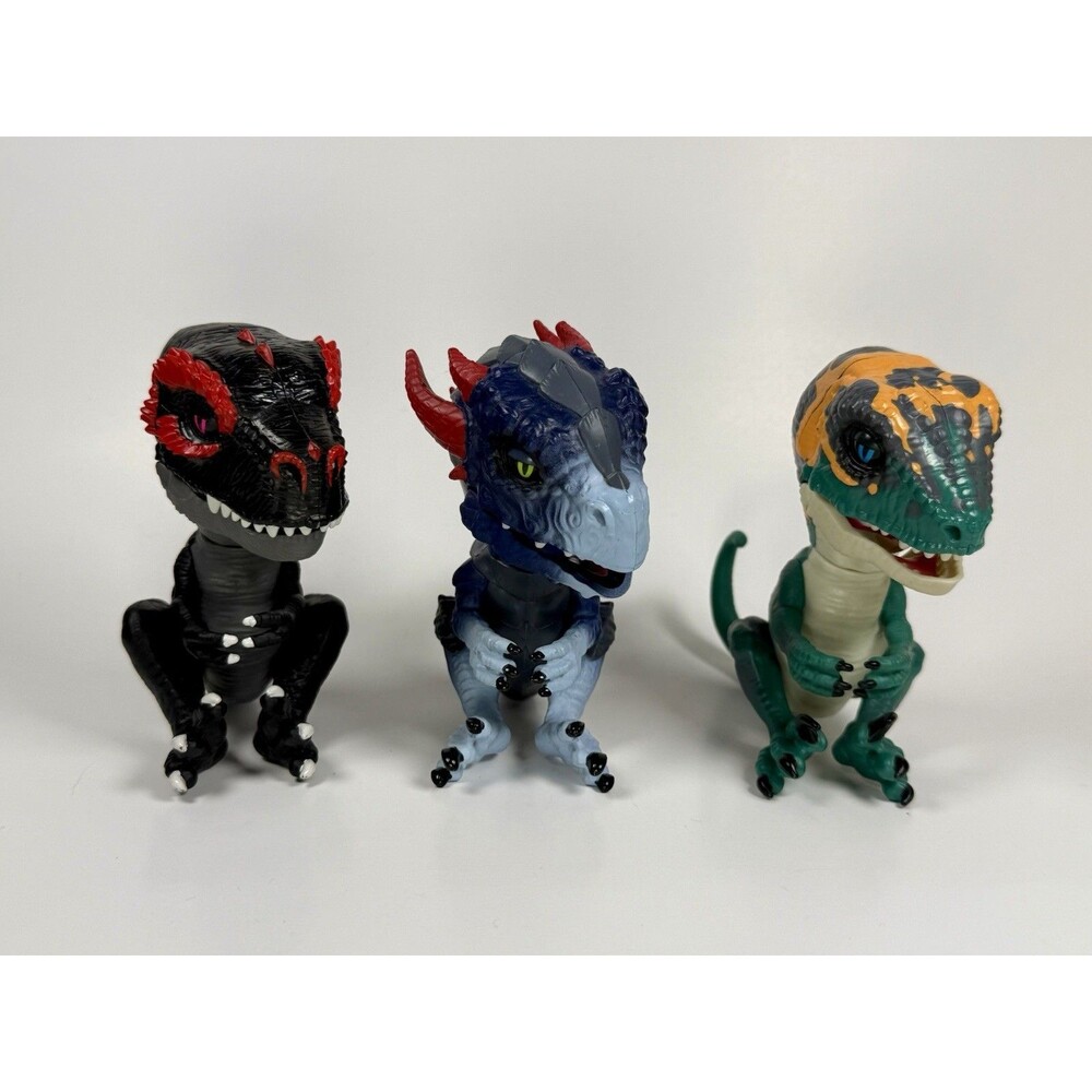 Untamed Ferocious Fingerlings Fury Raptor T-Rex Dragon Bundle Sounds Tested